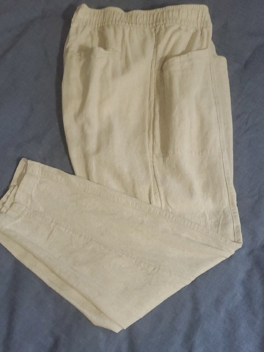Old Navy Cream Linen Blend Pants Suze L Exc!